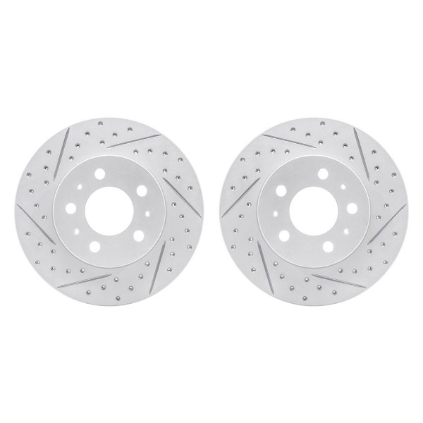 R1 Concepts® - Drilled and Slotted Front Brake Rotor Set