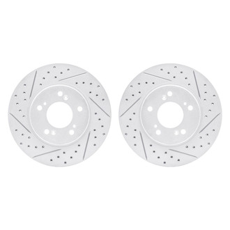 R1 Concepts® - Drilled and Slotted Front Brake Rotor Set