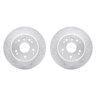 R1 Concepts® - Drilled and Slotted Disc Brake Rotor Set