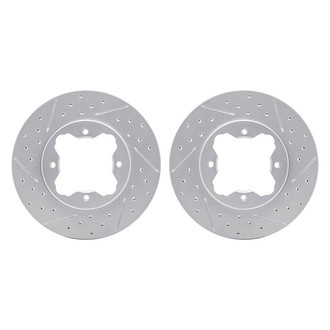 R1 Concepts® - Drilled and Slotted Front Brake Rotor Set