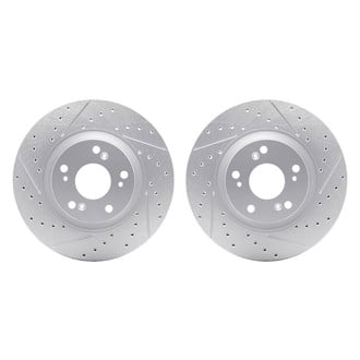 R1 Concepts® - Drilled and Slotted Disc Brake Rotor Set