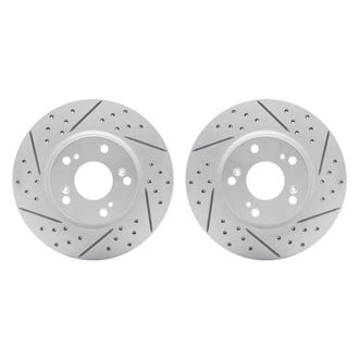 R1 Concepts® - Drilled and Slotted Disc Brake Rotor Set