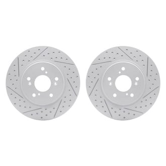 R1 Concepts® - Drilled and Slotted Disc Brake Rotor Set
