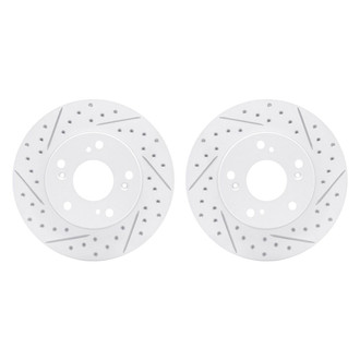 R1 Concepts® - Drilled and Slotted Front Brake Rotor Set