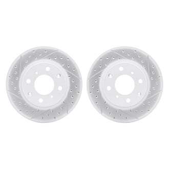 R1 Concepts® - Drilled and Slotted Front Brake Rotor Set