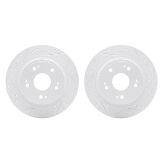 R1 Concepts® - Drilled and Slotted Disc Brake Rotor Set