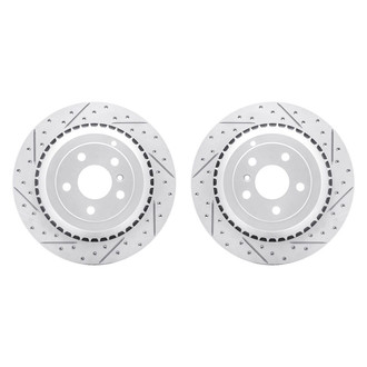 R1 Concepts® - Drilled and Slotted Rear Brake Rotor Set