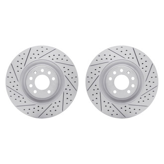 R1 Concepts® - Drilled and Slotted Front Brake Rotor Set