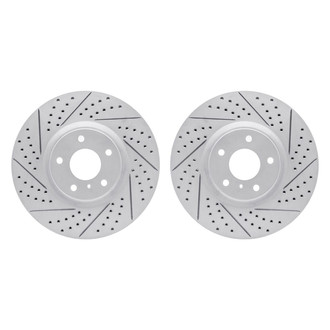 R1 Concepts® - Drilled and Slotted Front Brake Rotor Set