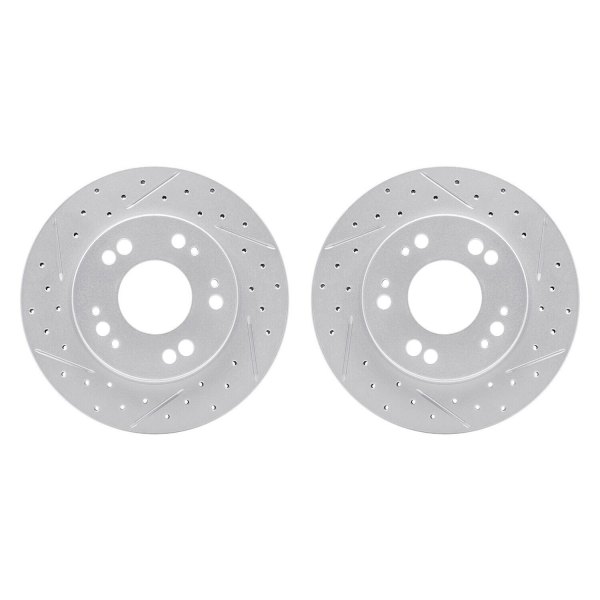 R1 Concepts® - Drilled and Slotted Front Brake Rotor Set