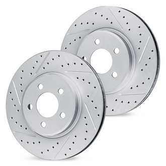 R1 Concepts® - Drilled and Slotted Disc Brake Rotor Set