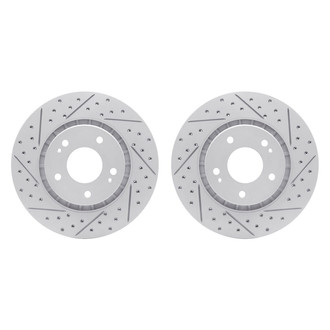 R1 Concepts® - Drilled and Slotted Front Brake Rotor Set