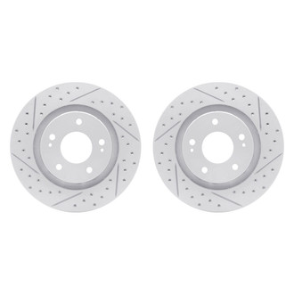 R1 Concepts® - Drilled and Slotted Disc Brake Rotor Set