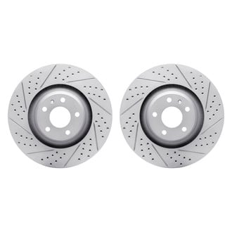 R1 Concepts® - Drilled and Slotted Front Brake Rotor Set