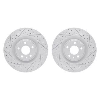 R1 Concepts® - Drilled and Slotted Front Brake Rotor Set