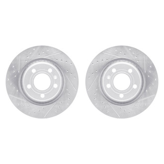 R1 Concepts® - Drilled and Slotted Rear Brake Rotor Set