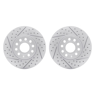 R1 Concepts® - Drilled and Slotted Disc Brake Rotor Set
