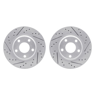 R1 Concepts® - Drilled and Slotted Front Brake Rotor Set