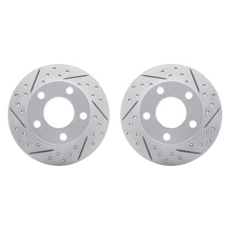 R1 Concepts® - Drilled and Slotted Rear Brake Rotor Set