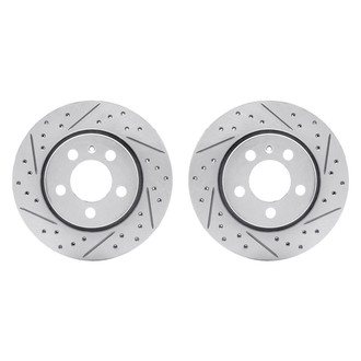 R1 Concepts® - Drilled and Slotted Rear Brake Rotor Set