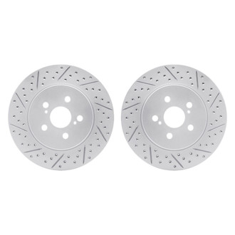 R1 Concepts® - Drilled and Slotted Disc Brake Rotor Set