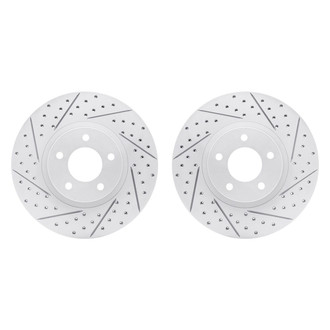 R1 Concepts® - Drilled and Slotted Front Brake Rotor Set