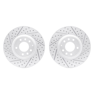 R1 Concepts® - GEO-Carbon™ Drilled and Slotted Front Brake Rotor Set