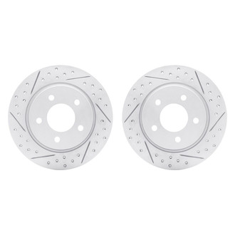 R1 Concepts® - Drilled and Slotted Rear Brake Rotor Set