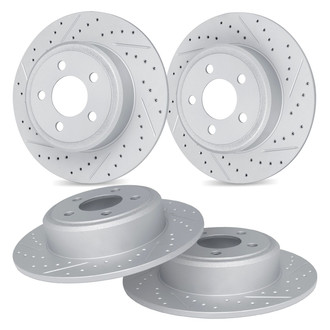 R1 Concepts® - Drilled and Slotted Disc Brake Rotor Set