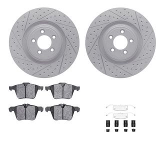 R1 Concepts® - Drilled and Slotted Brake Kit with Performance Sport Pads