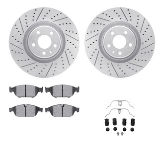 R1 Concepts® - Drilled and Slotted Brake Kit with Performance Sport Pads