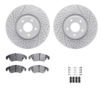 R1 Concepts® - Drilled and Slotted Brake Kit with Performance Sport Pads