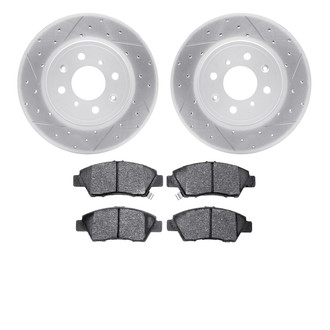 R1 Concepts® - Drilled and Slotted Brake Kit with Performance Sport Pads