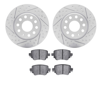 R1 Concepts® - Drilled and Slotted Brake Kit with Performance Sport Pads
