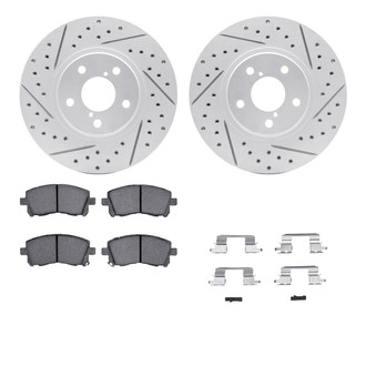 R1 Concepts® - Drilled and Slotted Brake Kit with Optimum OE Pads