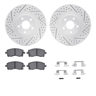R1 Concepts® - Drilled and Slotted Brake Kit with Optimum OE Pads
