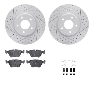 R1 Concepts® - Drilled and Slotted Brake Kit with Optimum OE Pads
