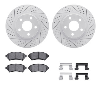 R1 Concepts® - Drilled and Slotted Brake Kit with Optimum OE Pads