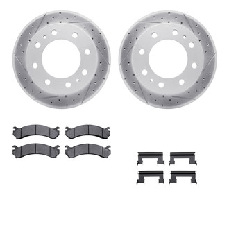 R1 Concepts® - Drilled and Slotted Brake Kit with Optimum OE Pads
