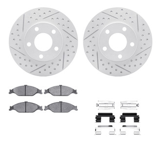 R1 Concepts® - Drilled and Slotted Brake Kit with Optimum OE Pads