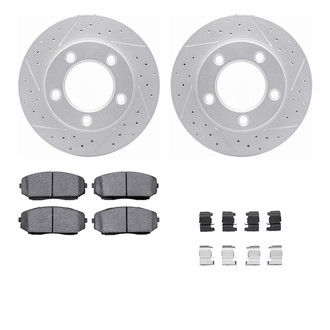 R1 Concepts® - Drilled and Slotted Brake Kit with Optimum OE Pads