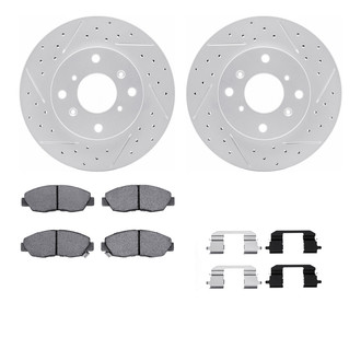 R1 Concepts® - Drilled and Slotted Brake Kit with Optimum OE Pads