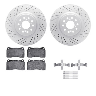 R1 Concepts® - Drilled and Slotted Brake Kit with Optimum OE Pads