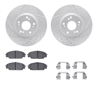 R1 Concepts® - Drilled and Slotted Brake Kit with Optimum OE Pads