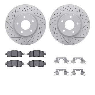 R1 Concepts® - Drilled and Slotted Brake Kit with Optimum OE Pads