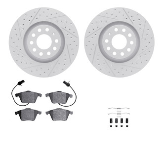 R1 Concepts® - Drilled and Slotted Brake Kit with Optimum OE Pads