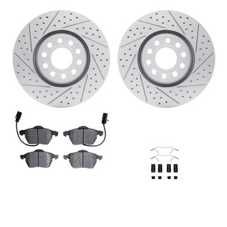 R1 Concepts® - Drilled and Slotted Brake Kit with Optimum OE Pads