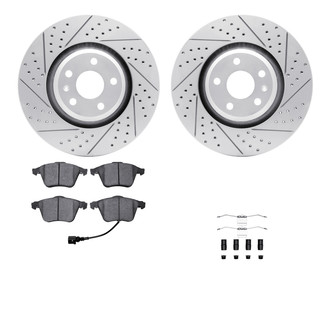 R1 Concepts® - Drilled and Slotted Brake Kit with Optimum OE Pads