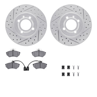 R1 Concepts® - Drilled and Slotted Brake Kit with Optimum OE Pads