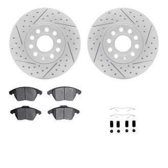 R1 Concepts® - Drilled and Slotted Brake Kit with Optimum OE Pads